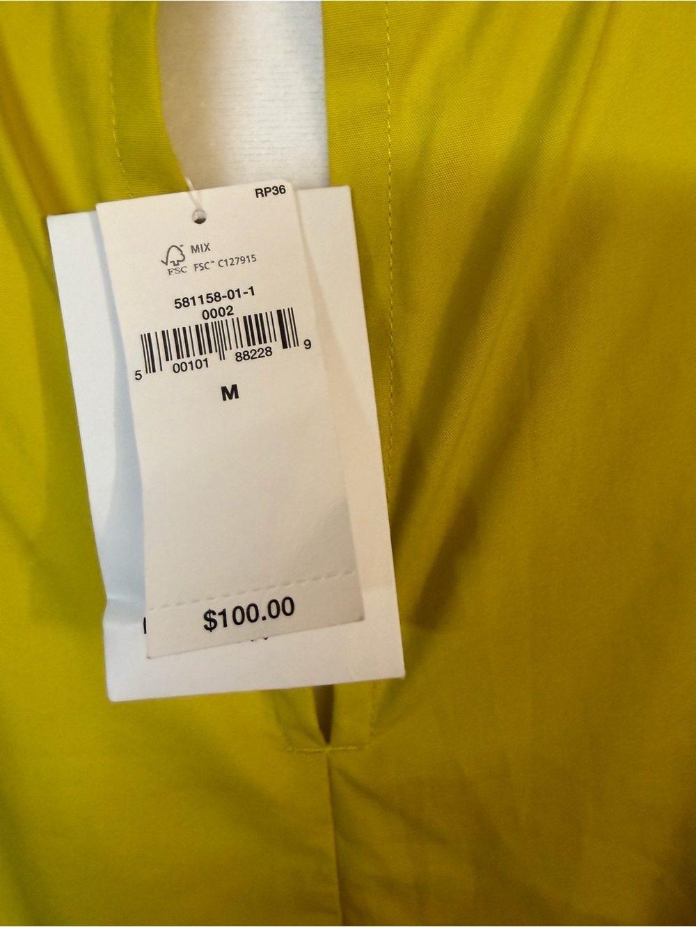 NWT Banana Republic Sleeveless Pleated Neck Yellow Mini Dress HAS POCKETS!!! - Picture 3 of 5